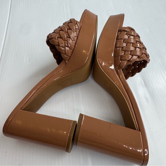 Rachel Zoe Gabrielle Women's Tan Woven Platform Heels - Picture 8 of 12